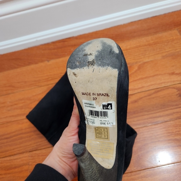 Topshop leather boots, Size US 6.5, over the thigh - Picture 3 of 3